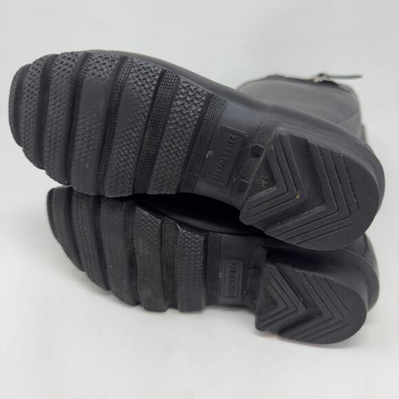 Hunter Original Tall Matte Black Rain Boots in women's size 5 - Picture 7 of 8